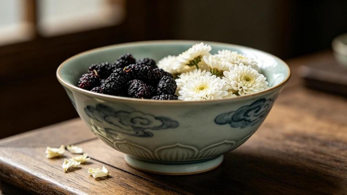  【中医食疗揭秘】桑葚养肝明目：药理机制、配伍原则与科学煮制全攻略 健康养生